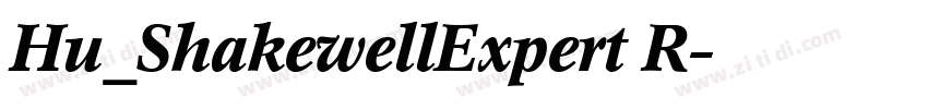 Hu_ShakewellExpert R字体转换